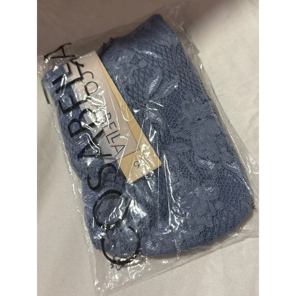 Cosabella Never Say Never Classic G-String Blue Diamond Men's Lace Underwear XL